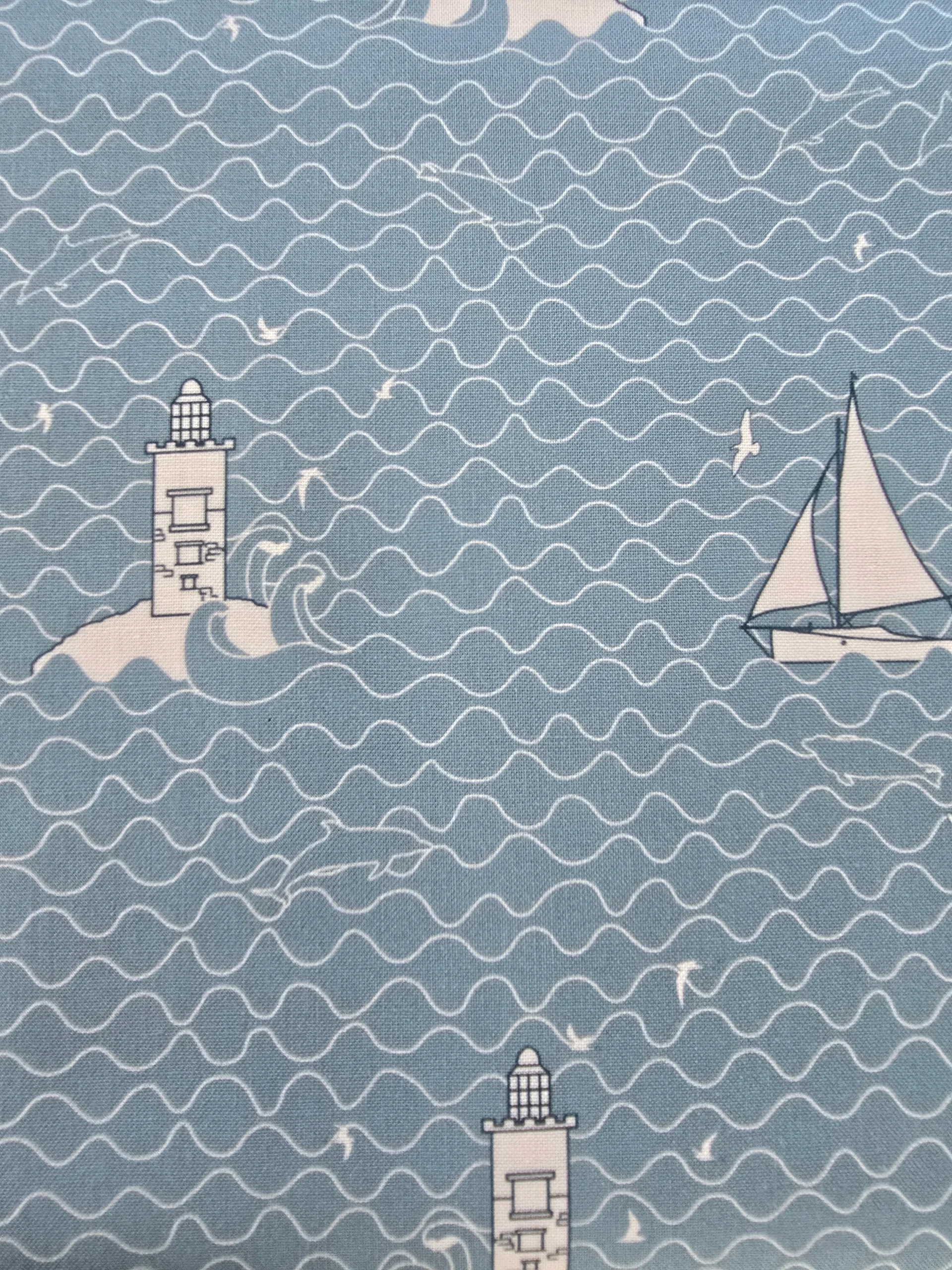 Sea Parrot Designs Coquet Lighthouse - Fat Quarter