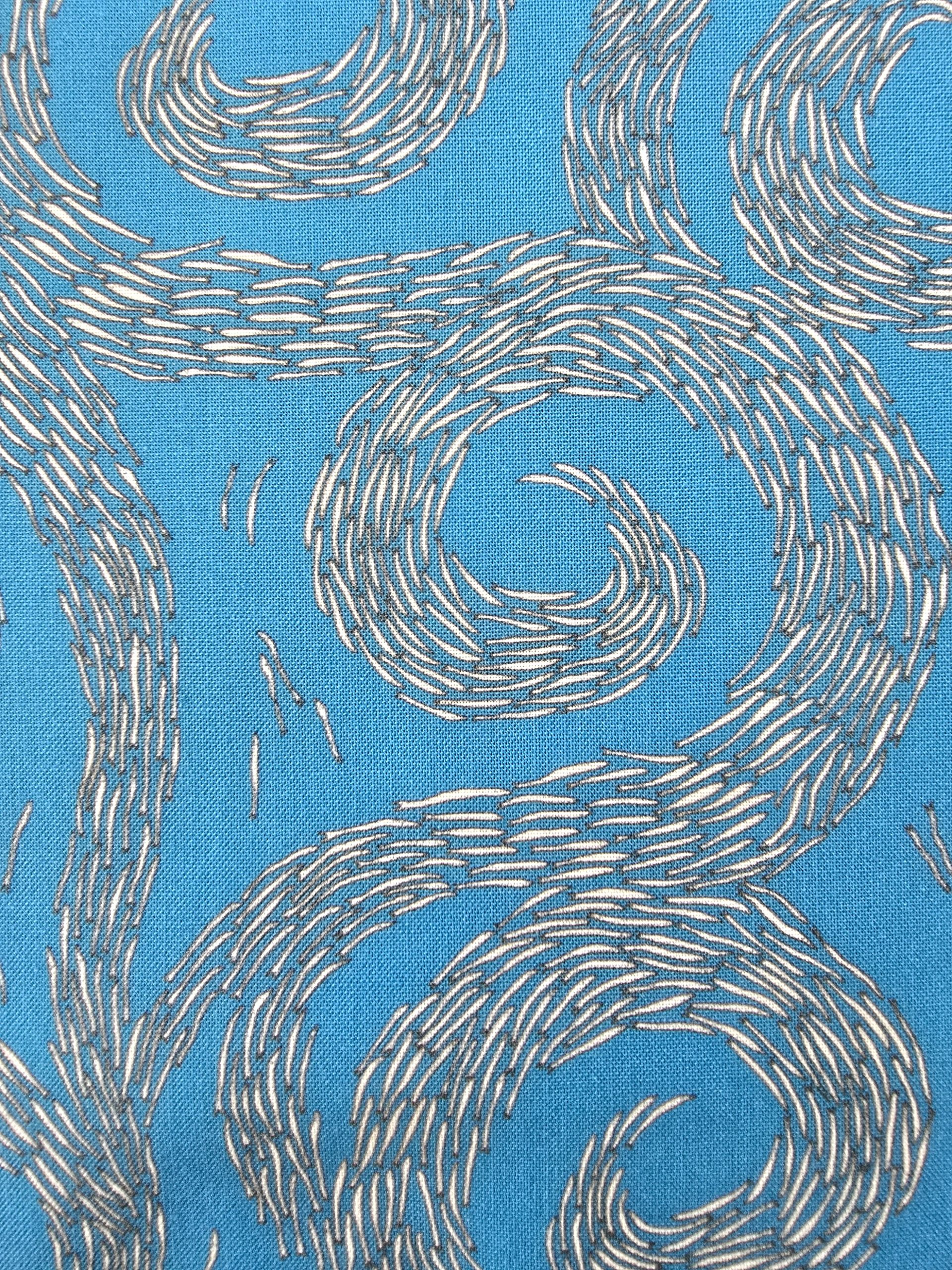 Sea Parrot Designs Sand Eel Swirl - Fat Quarter